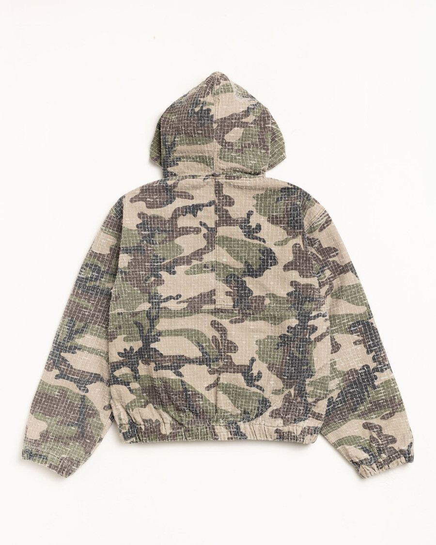 delovna jakna camo canvas needlepunch v gozdni kamuflažni barvi