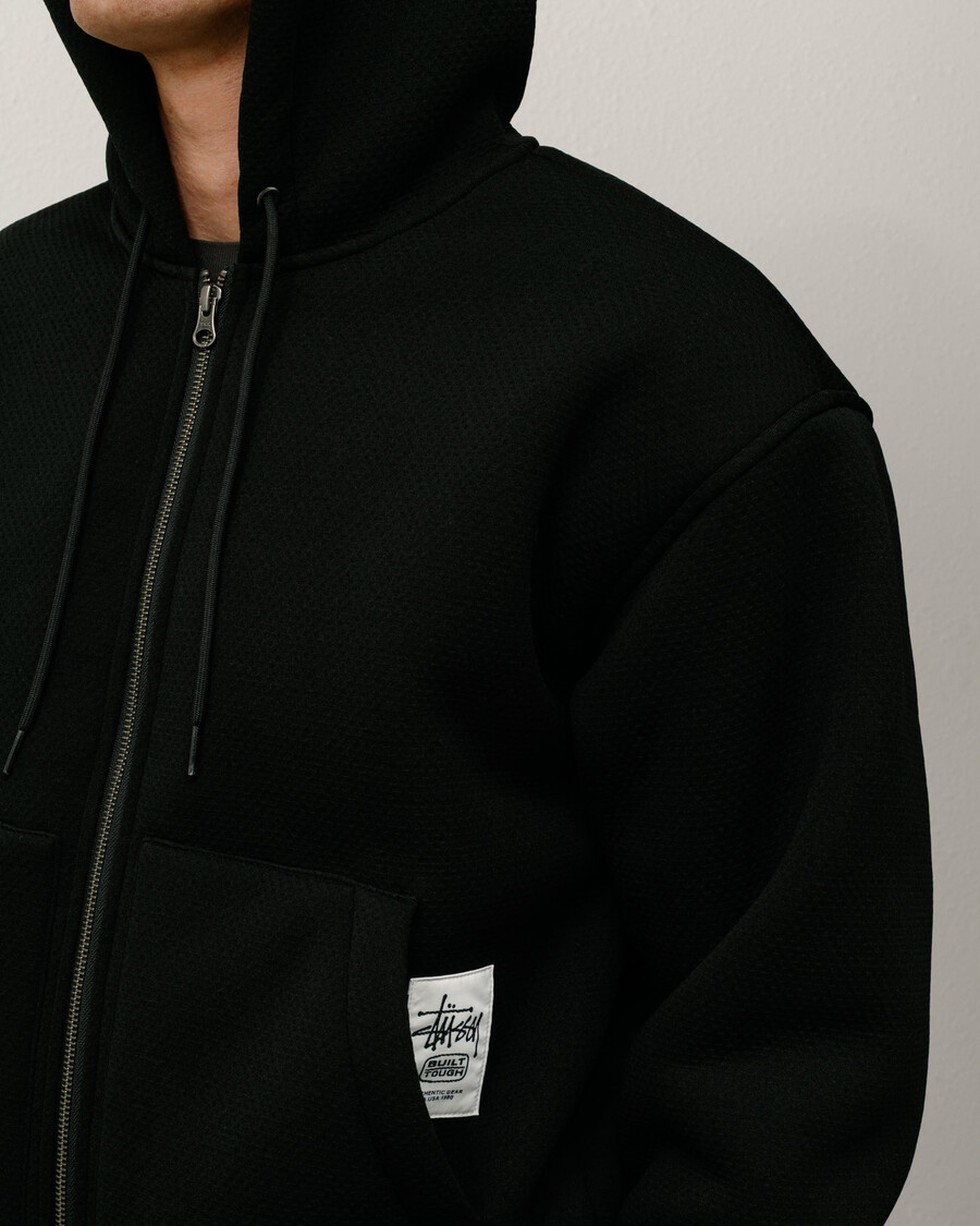 pulover s kapuco bonded sherpa