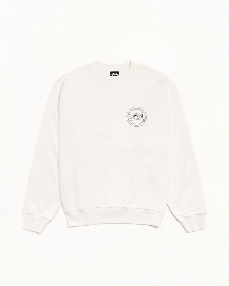 stüssy wear crew majica s pigmentiranim barvanjem
