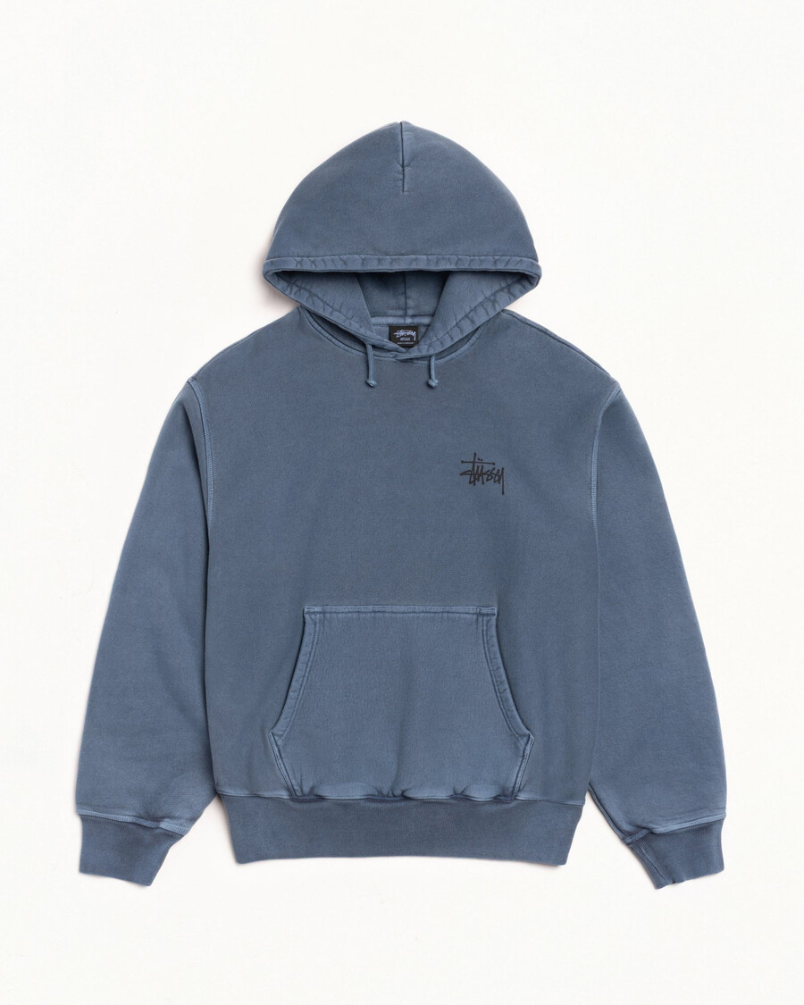 osnovna stüssy pulover s kapuco pigmentirano barvana