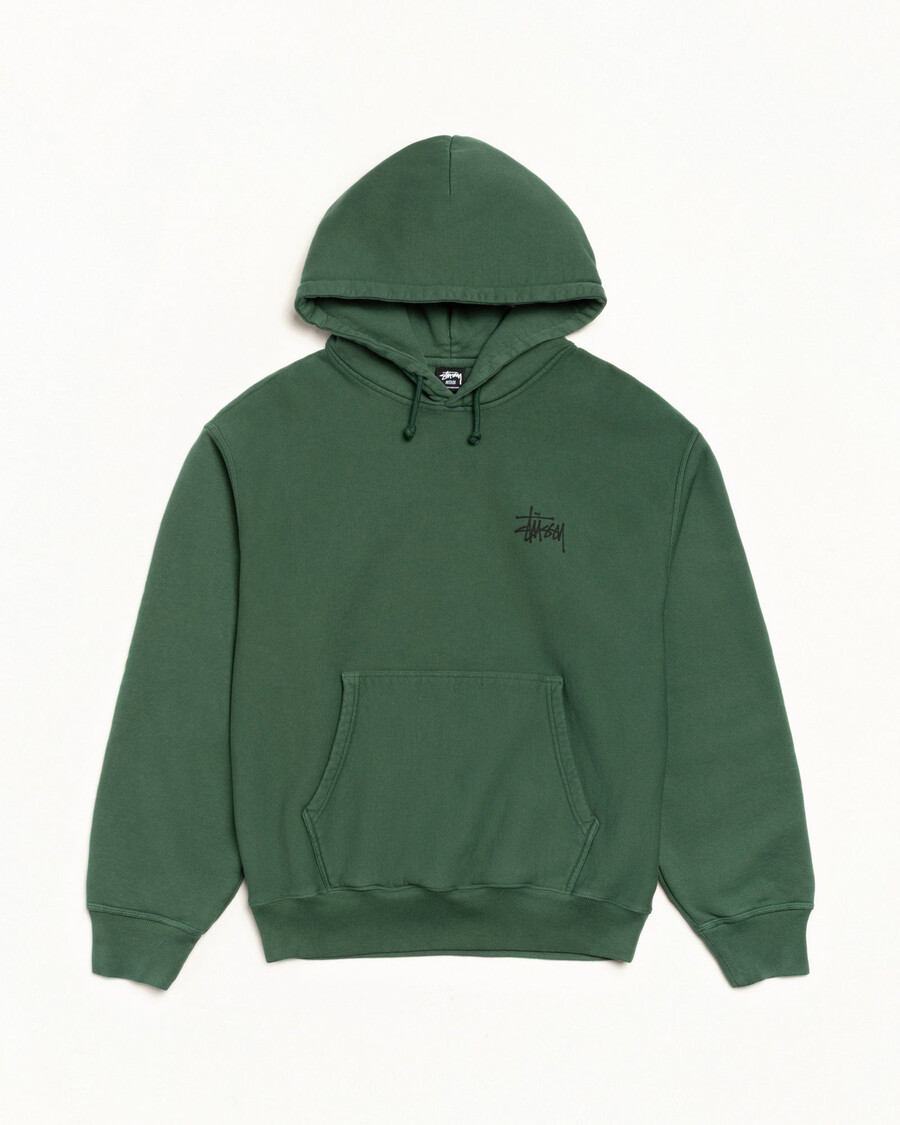 osnovna stüssy pulover s kapuco pigmentirano barvana