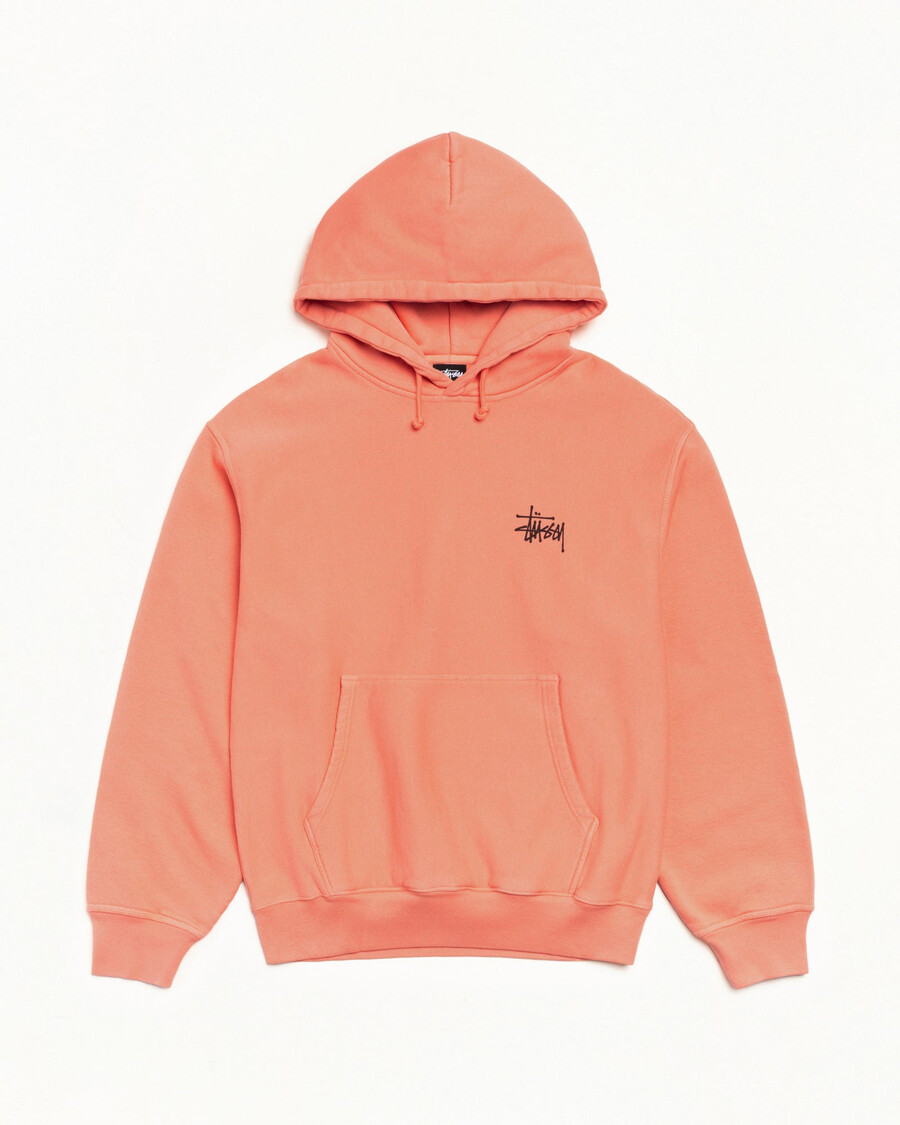 osnovna stüssy pulover s kapuco pigmentirano barvana
