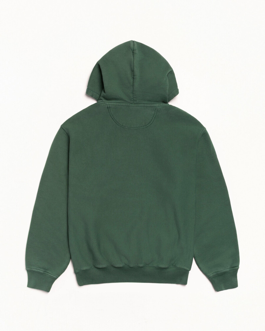 stüssy wear pulover s kapuco pigmentirano barvan